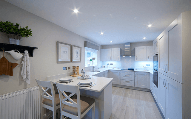 Kitchen in the Bayswater Show Home at St Peter's Park