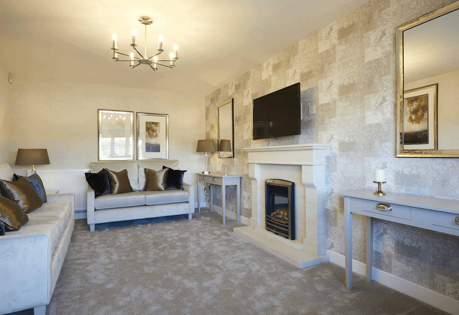 Living Room in a Banbury Show Home