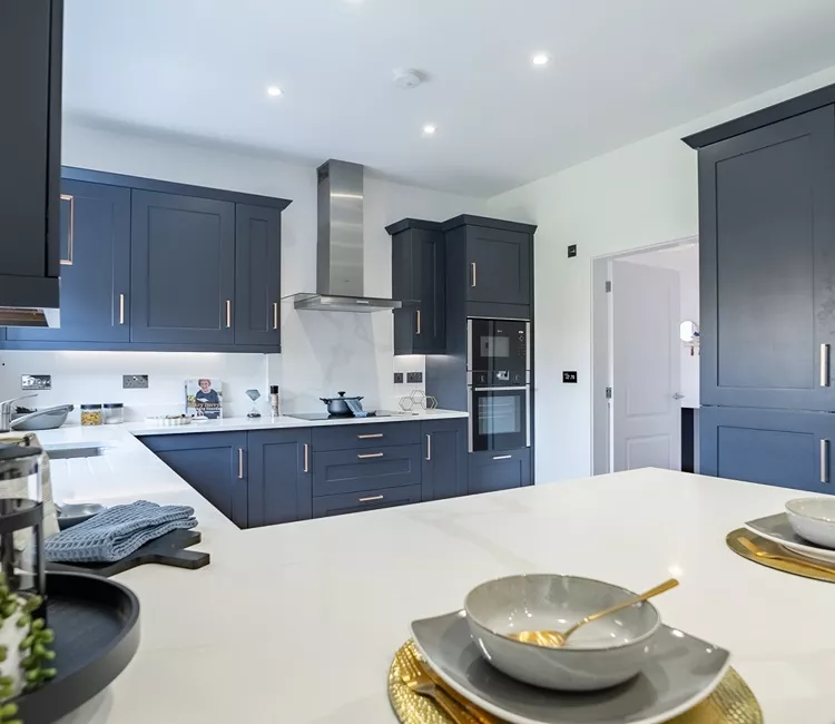 A Navy Blue Stratton Kitchen