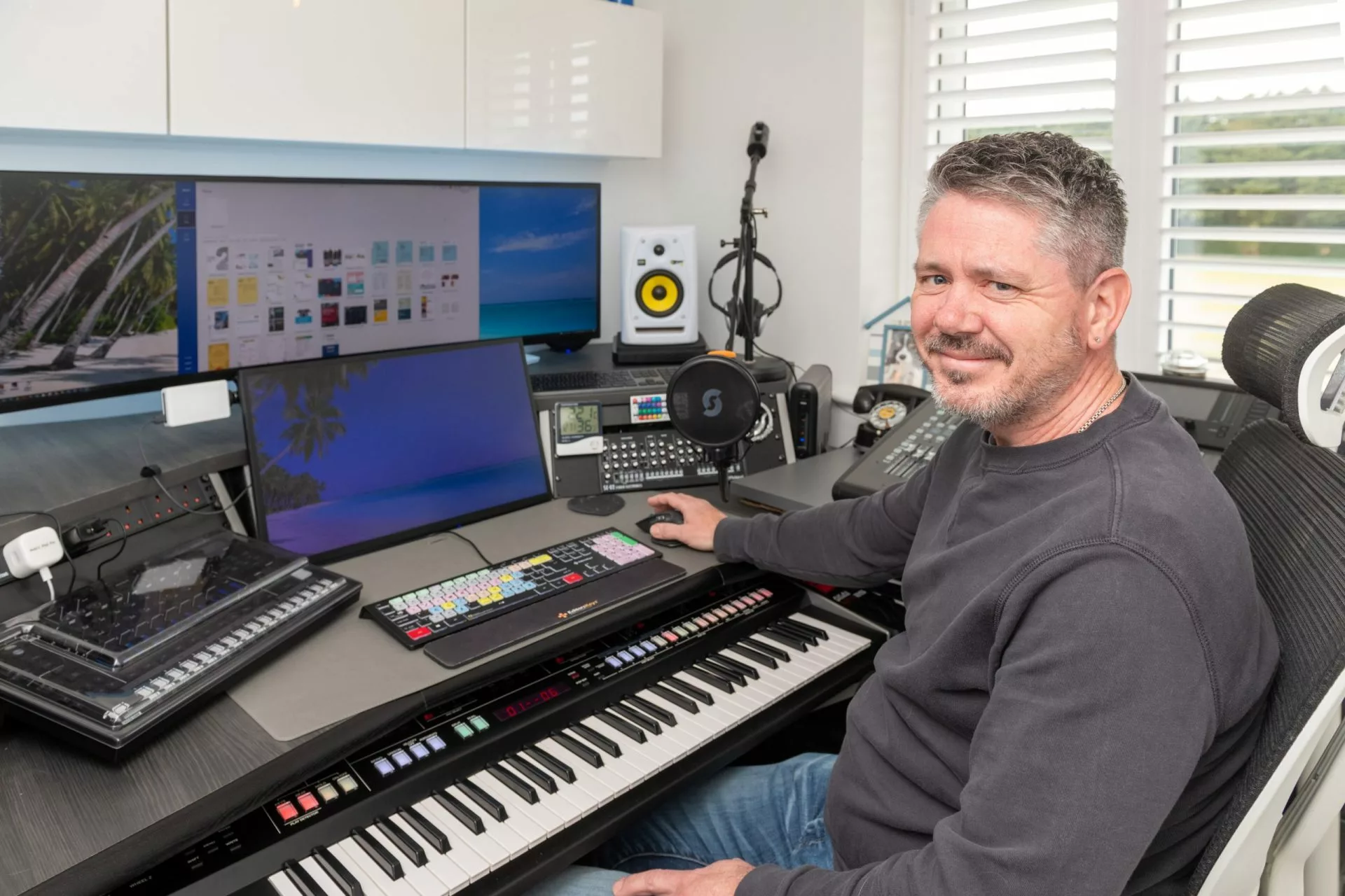 Homeworking IT consultant swaps basement office for first-floor room with a view