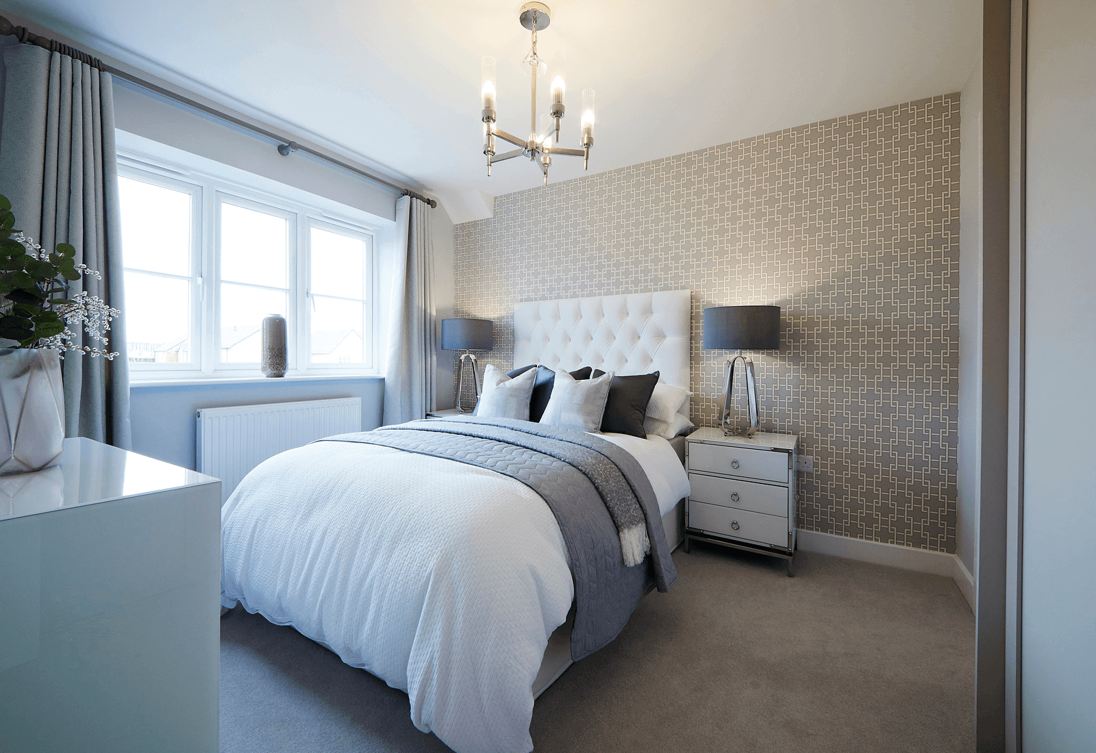 Bedroom 1 with en-suite in a Baycliffe Show Home