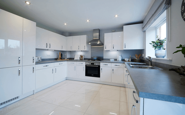 Kitchen in a Baycliffe Show Home